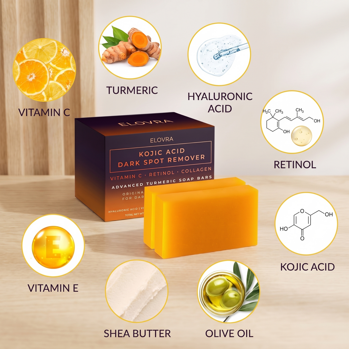 ELOVRA- Kojic Acid Soap Bar